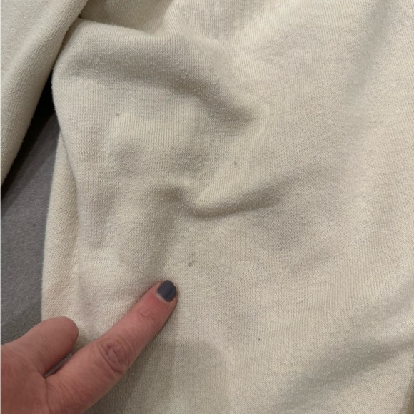 AVIATOR NATION X SOUL CYCLE COLLAB Rare ivory zip up hoodie size large - Picture 6 of 12